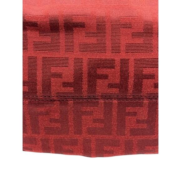 Fendi Red Zucca Chefs bag*Red Canvas & Leather*BEAUTIFUL CONDITION - Picture 15 of 16